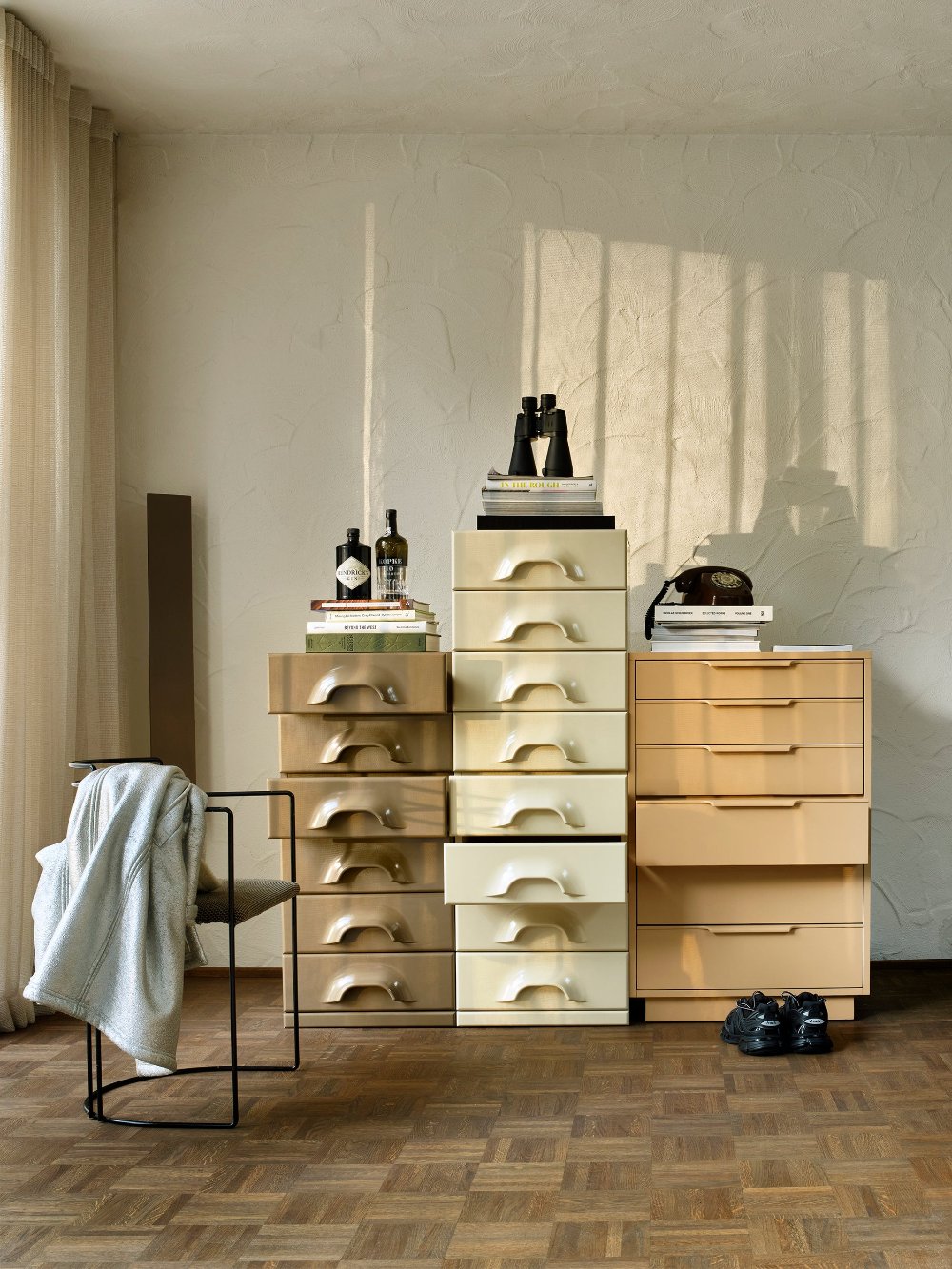 hkliving Chest of 8 Drawers in Cream