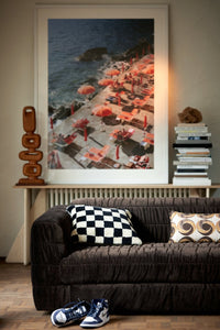 Nostalgic Cushion, Brown and Cream - by Doris for HKLIVING