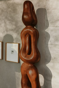 Vertigo Teak Wood Art Sculpture, 2m tall, hkliving