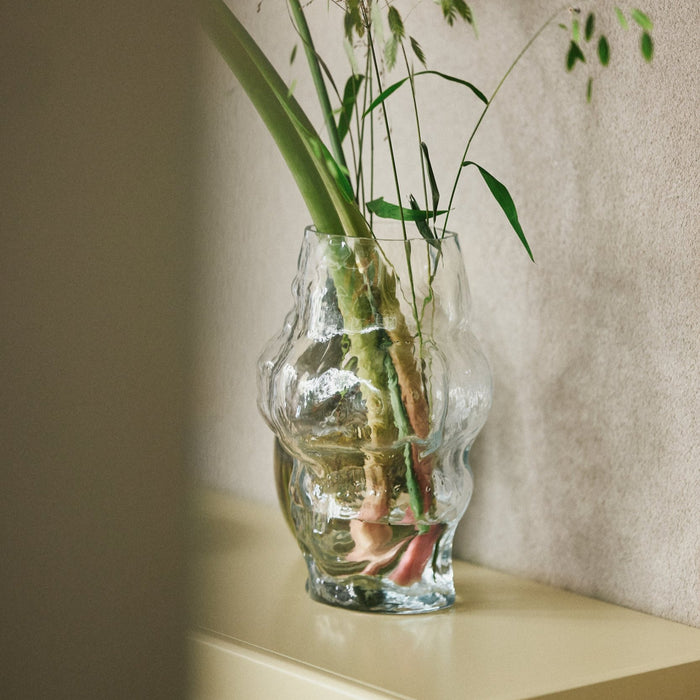 Cloud Vase Clear Glass High