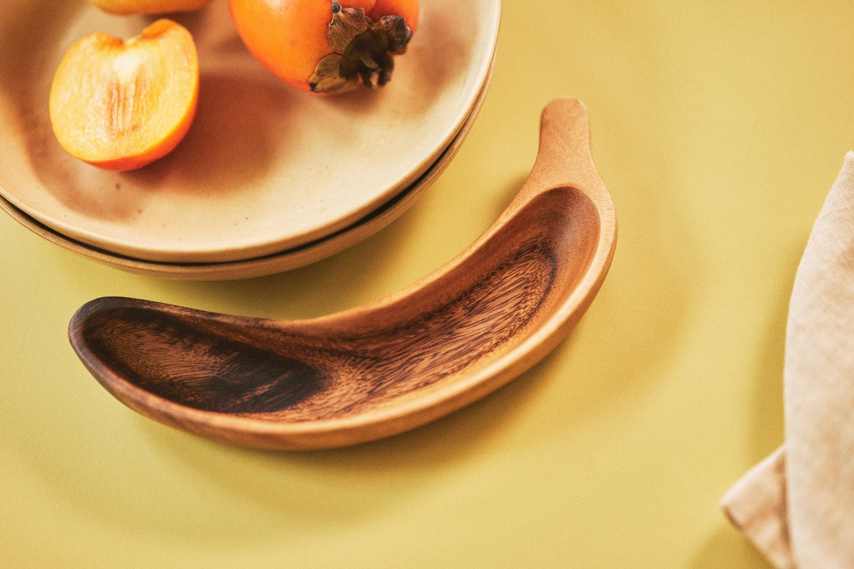 Acacia Bowl, Banana Shaped, hkliving