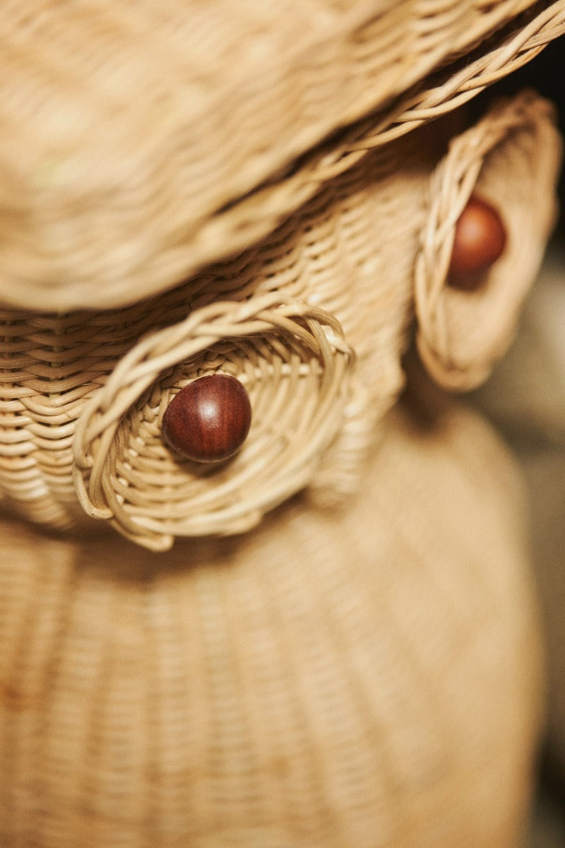 Rattan, Owl, Side Table