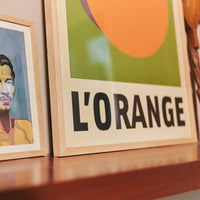 Framed Artwork, L'orange (85x65cm)