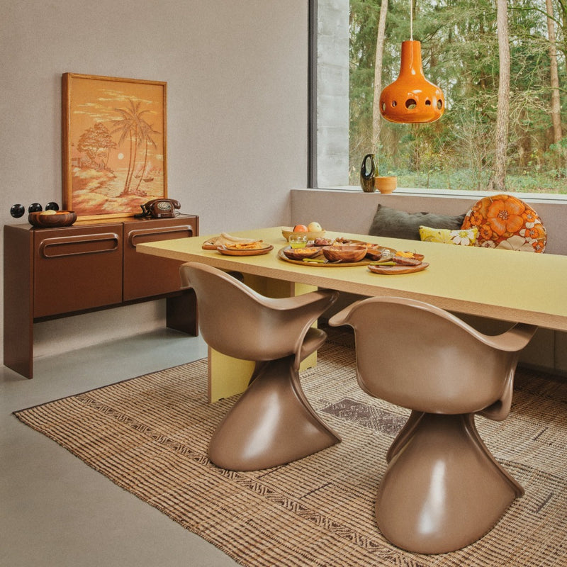 hk living plates and mugs within a whole dining set-up with hk living table chairs and other furniture in nordic styles