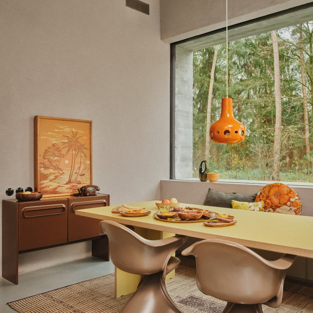 Dangle Pendant Lamp Orange