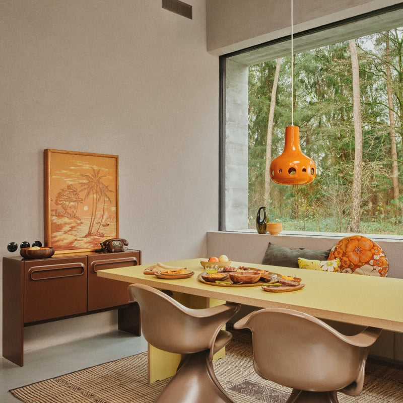 Dangle Pendant Lamp Orange