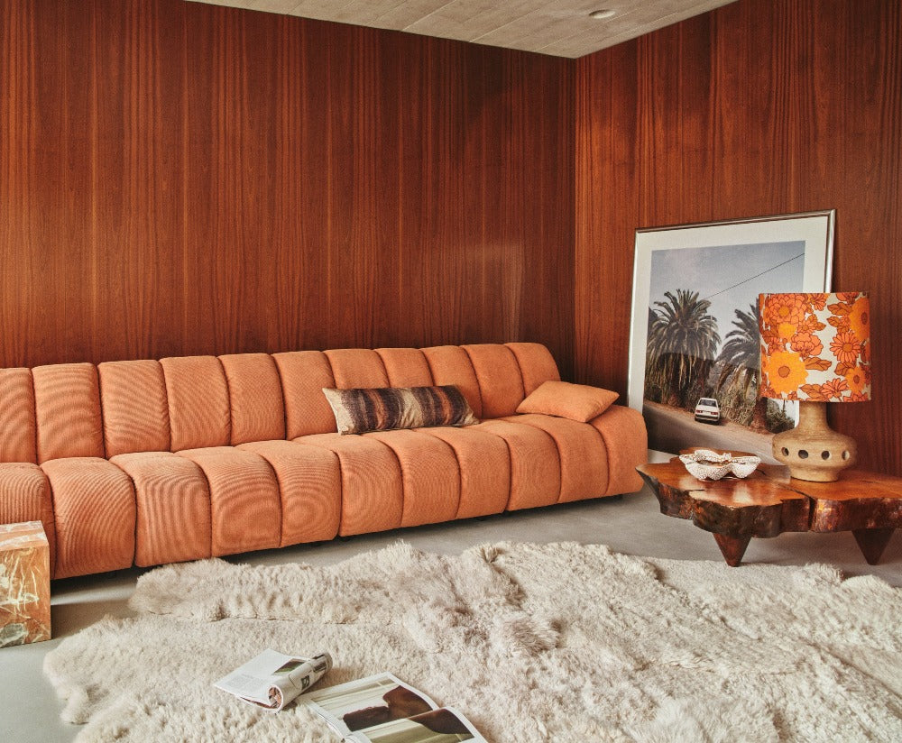HKLIVING Elongated Gradient Cushion, Earth Tones