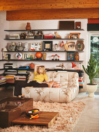 Vivid Cushion, Floral, Orange, Red, Yellow, hkliving