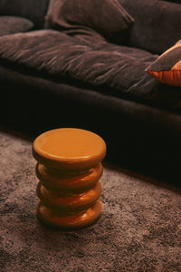 Allure Side Table, Caramel - by hkliving