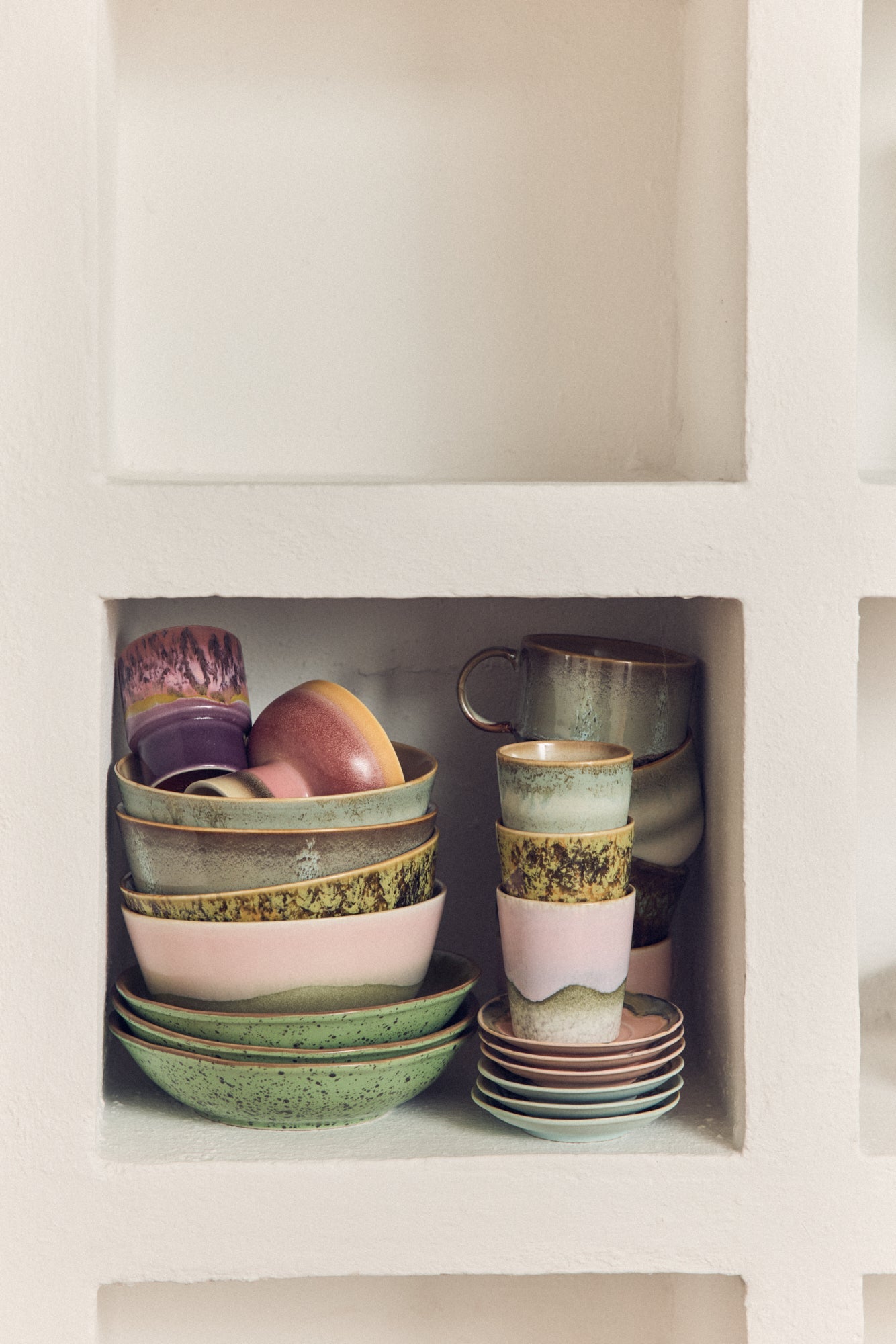 Set of 4 Coffee Mugs - HKLIVING 70s Ceramics - Serendipity