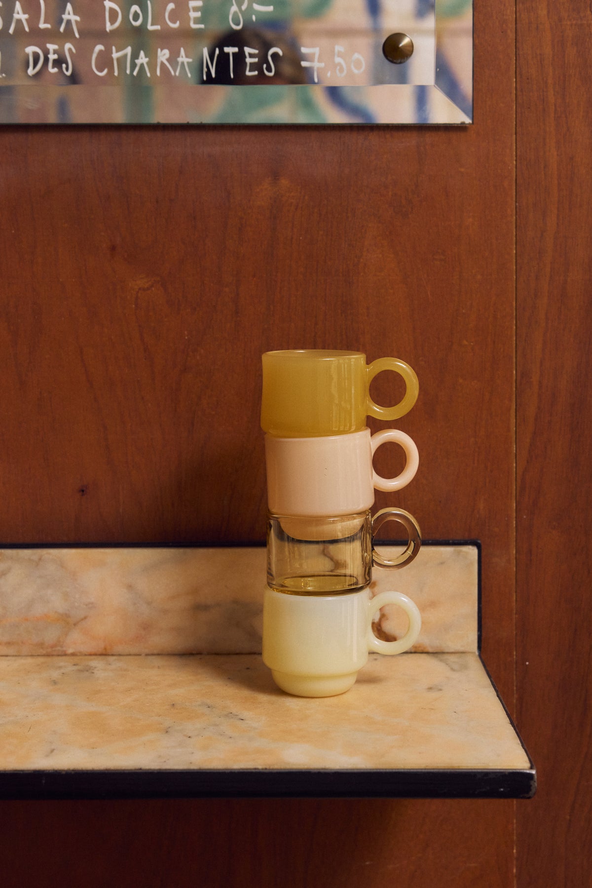 Coffee Mugs in Caramel by HKLIVING, styled shot