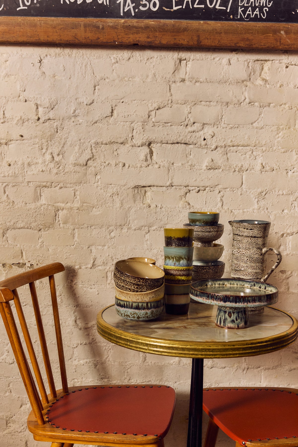 70s Ceramics Coffee Mugs in Indulgence by HKLIVING, campaign shot