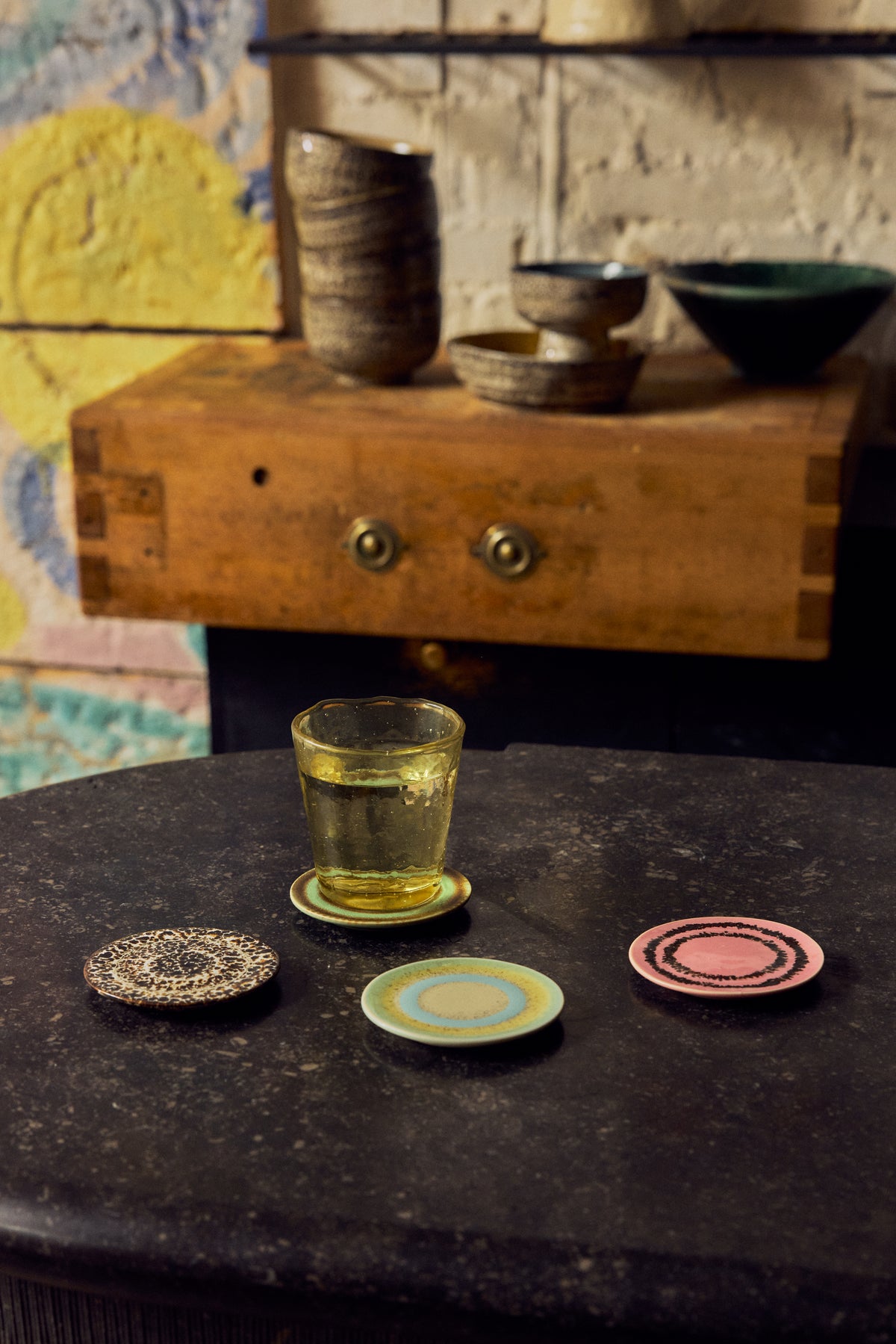 70s Ceramics range styled together including the Final Touch coasters