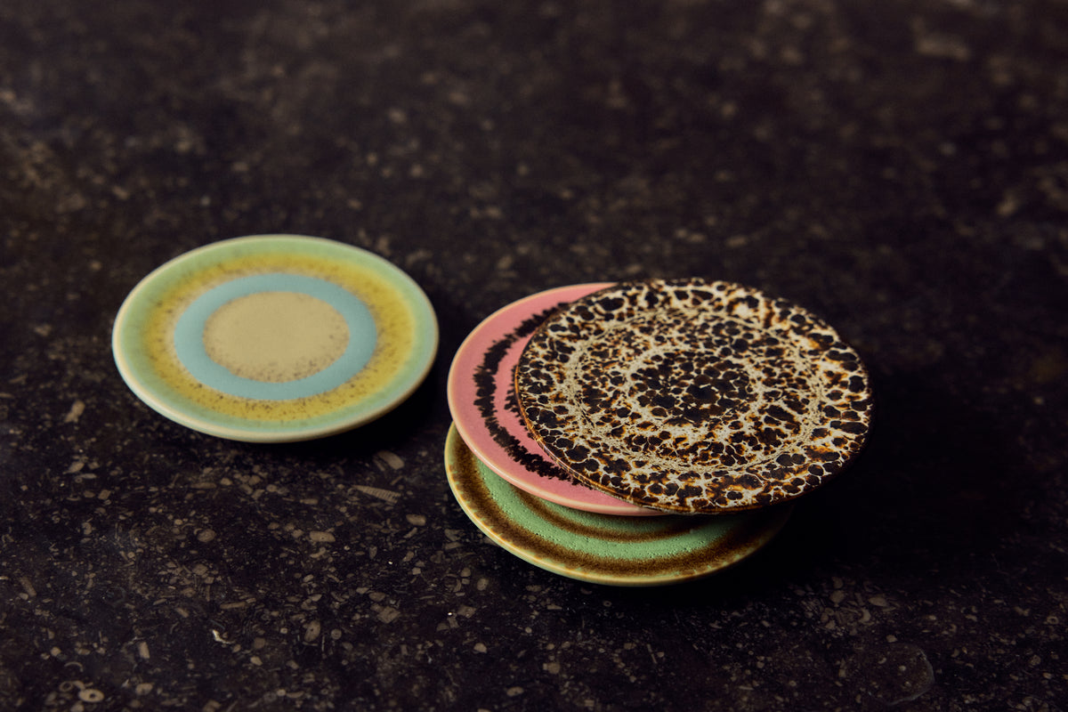 70s Ceramics range styled together including the Final Touch coasters