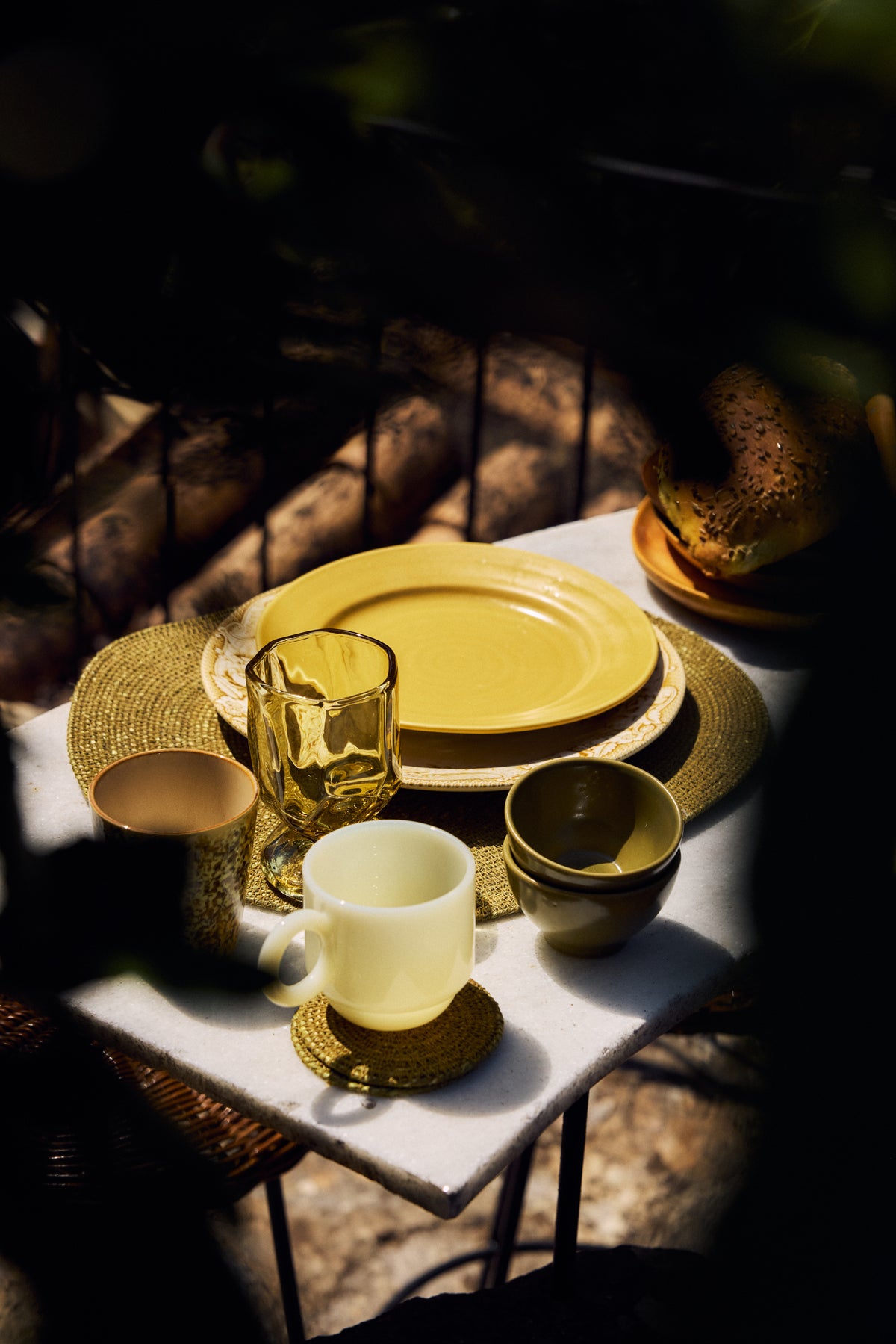 Coffee Mugs in Cream by HKLIVING, styled shot