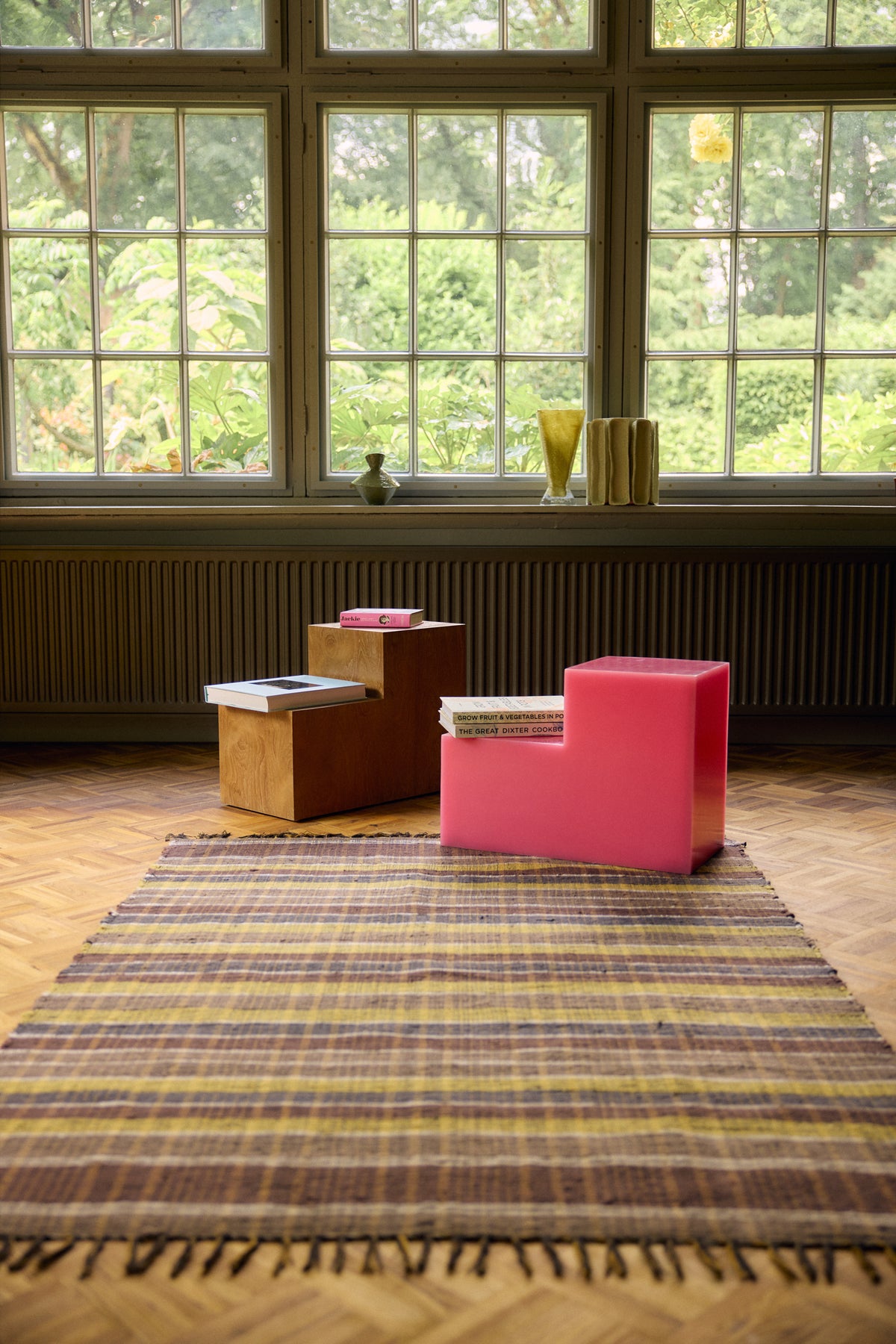 HKLIVING collection campaign styling featuring the Pop Cube Side Table in Natural