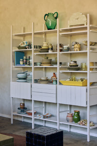 Raw Shelving Unit in Cream by HKLIVING, lifestyle shot