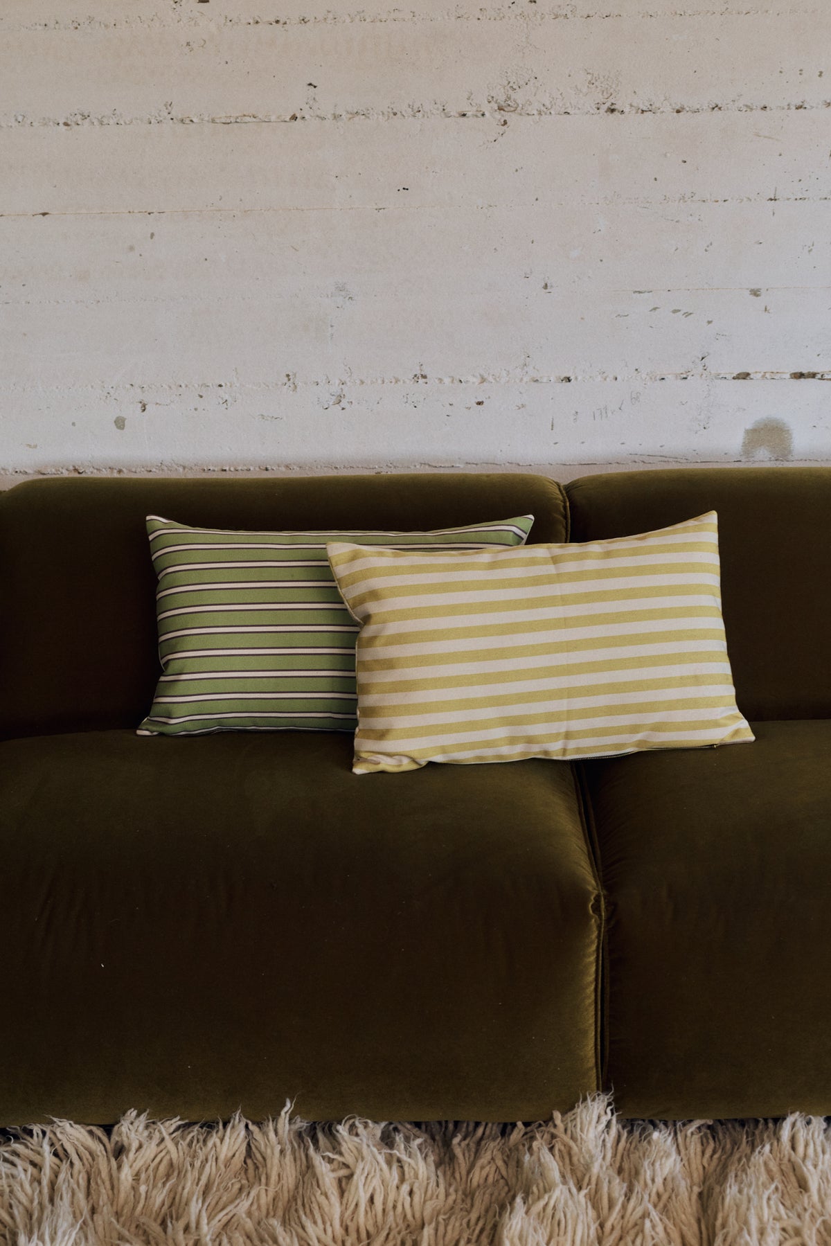Printed Cushion, Buttercup by HKLIVING, styled in a Scandinavian interior