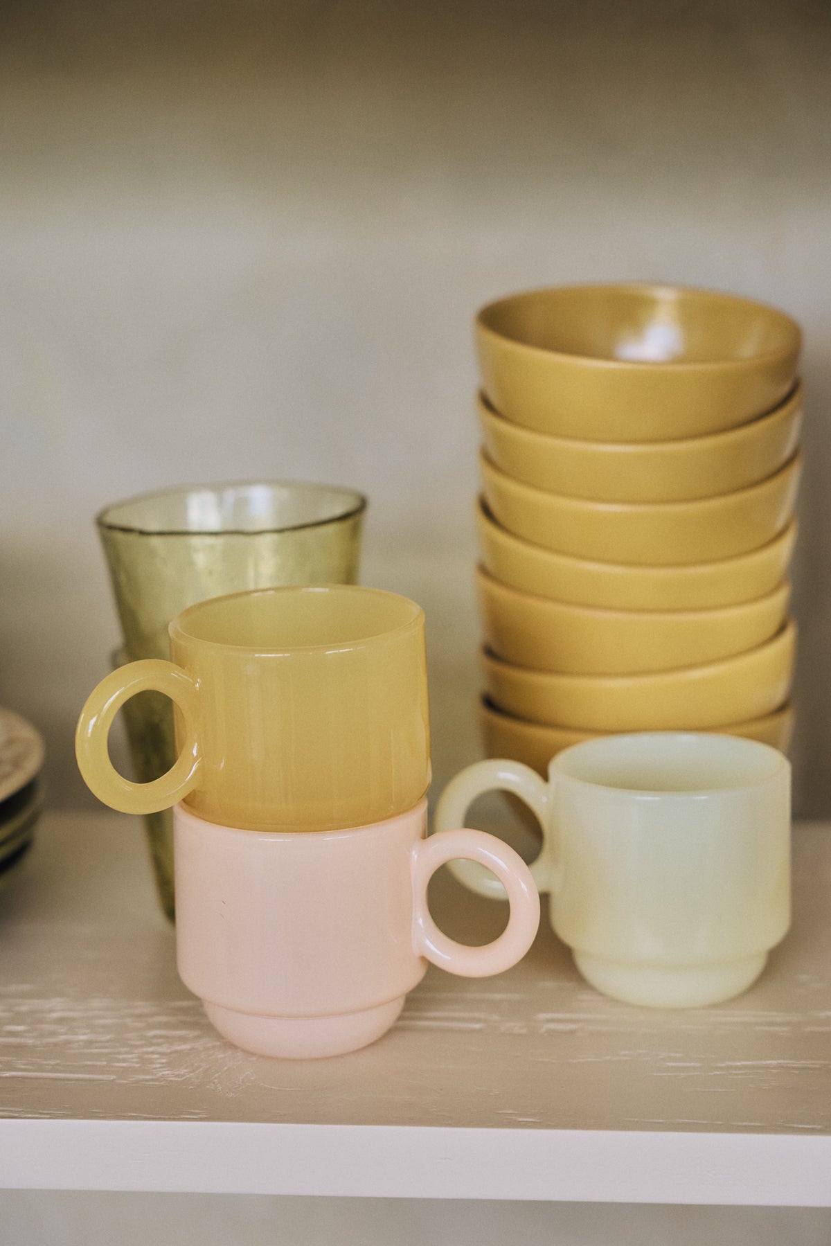 Coffee Mugs in Caramel by HKLIVING, styled shot