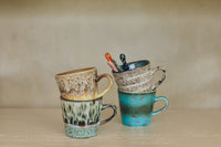 70s Ceramics Americano Mugs in Lavish by HKLIVING, campaign shot