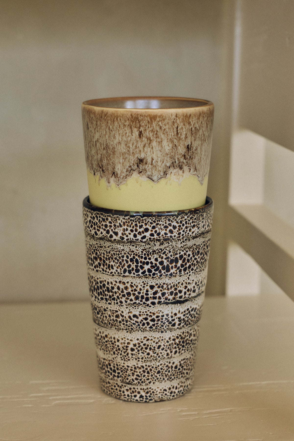70s Ceramics Tea Mugs in Dolce by HKLIVING, campaign shot