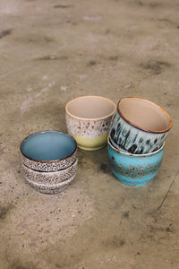 70s Ceramics range styled together including the Abundance café cups