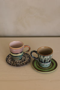70s Ceramics campaign shot featuring the Final Touch coasters