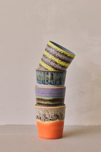 70s Ceramics Coffee Mugs in Funky by HKLIVING, campaign shot
