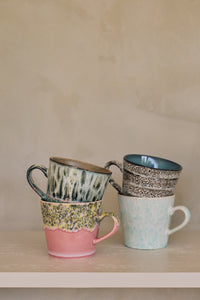 70s Ceramics Cappuccino Mugs in Me-Time by HKLIVING, campaign shot