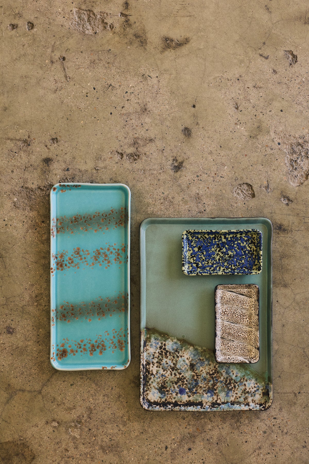 70s Ceramics XS Dish in Brew by HKLIVING, campaign shot