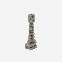 Antique Silver Candle Stand, Raku, Medium/Large