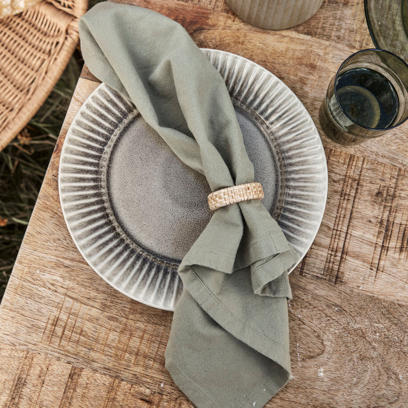 Cotton Napkin Olive Green Set of 4