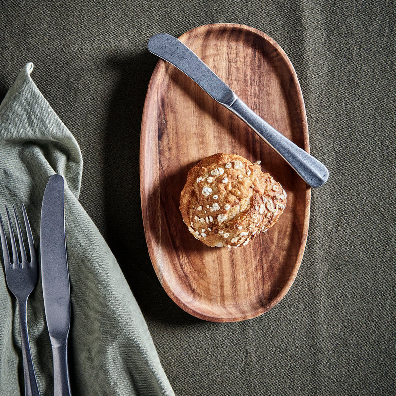 Acacia Wood Oblong Tray, Natural, Woon by Houise Doctor