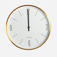 Gold/White Wall Clock, Clock Couture, House Doctor