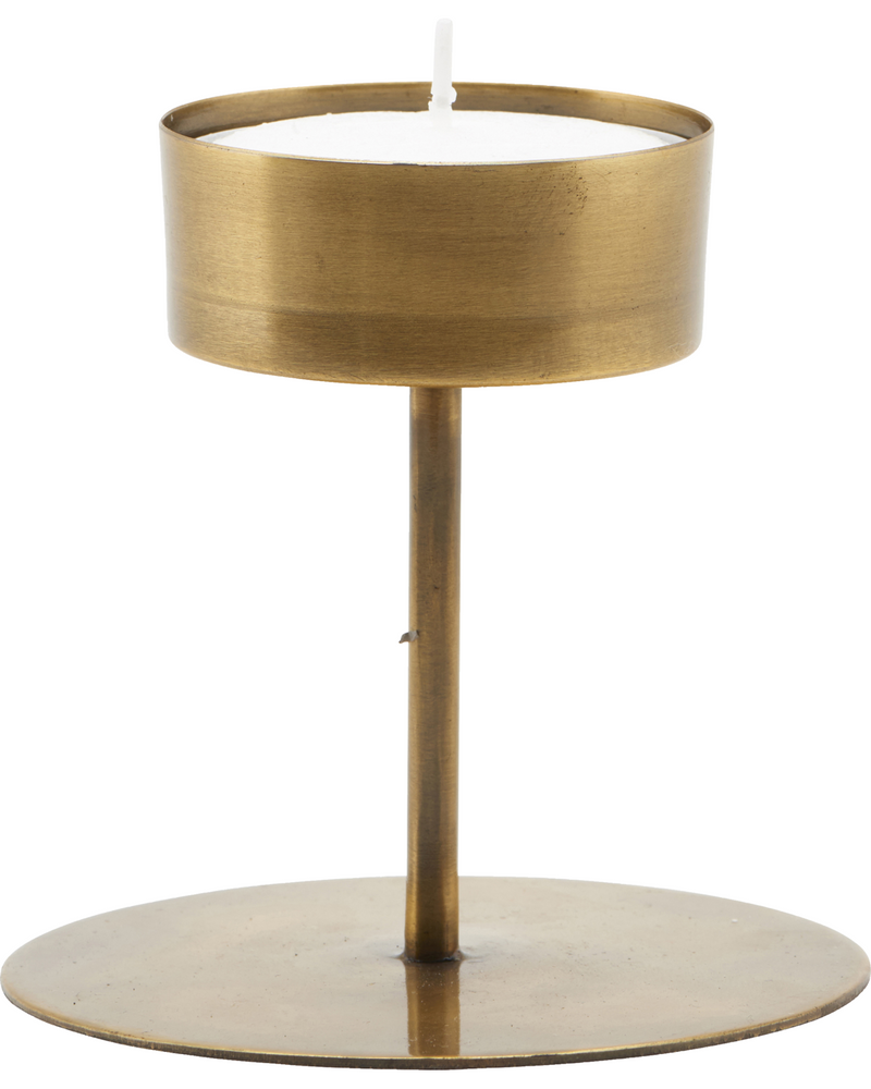 Antique Brass Candle Stand, Anit by House Doctor