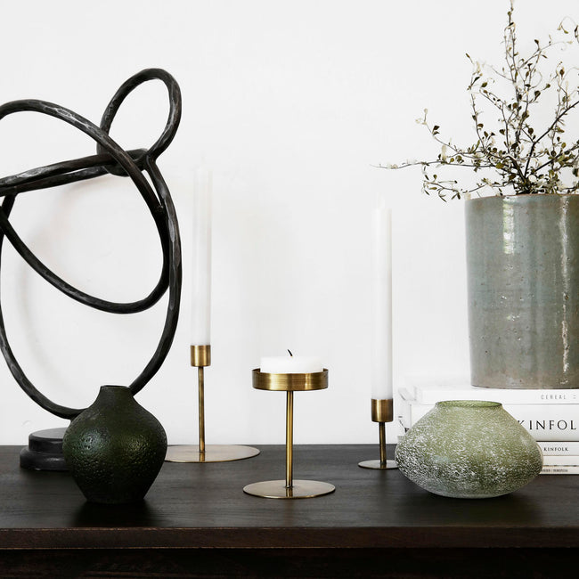 Antique Brass Candle Stand