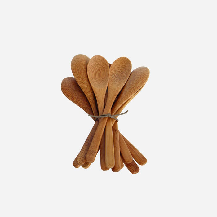 Natural Bamboo Spoon, Set of 12