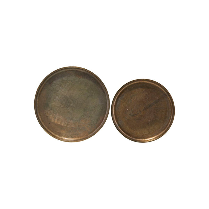 Tray Rio Antique Brass Set of 2