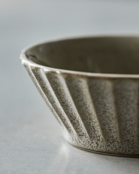 Small Bowl, Stoneware Pinch Pot, Grey Brown, Pleat from House Doctor