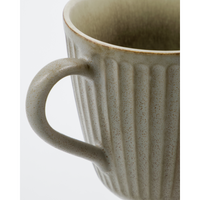 Mug, Stoneware, Grey Brown, Pleat from House Doctor