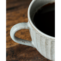 Large Mug, Stoneware, Grey Brown, Pleat from House Doctor