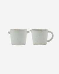 Pion, Milk Jug and Sugar Pot Set in Grey White by House Doctor