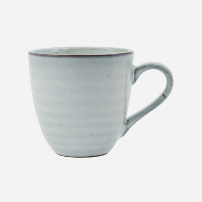 Rustic Ceramic Mug Grey/Blue