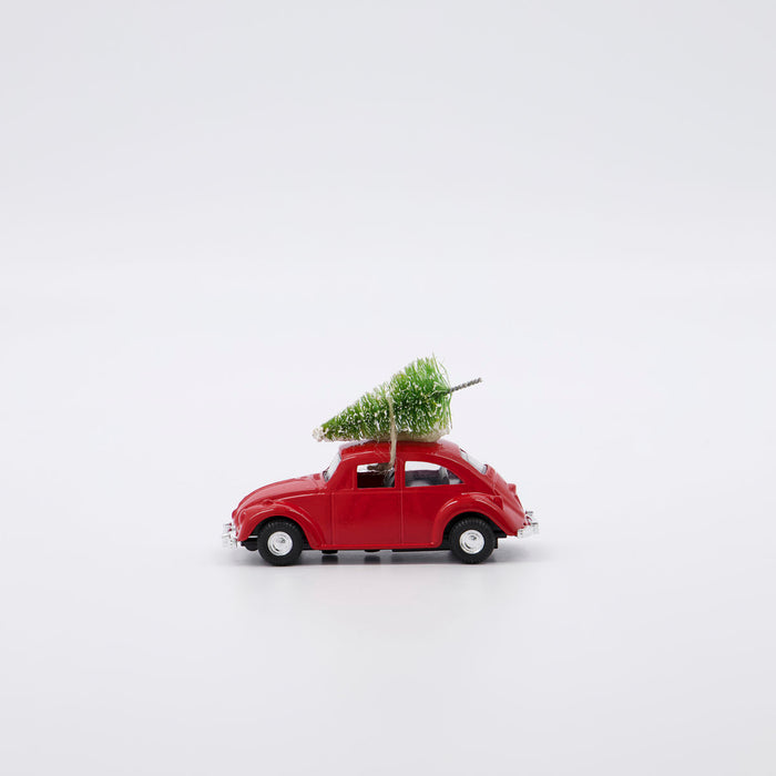 Decoration, MINI Xmas car, Red