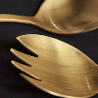 Golden Salad Servers