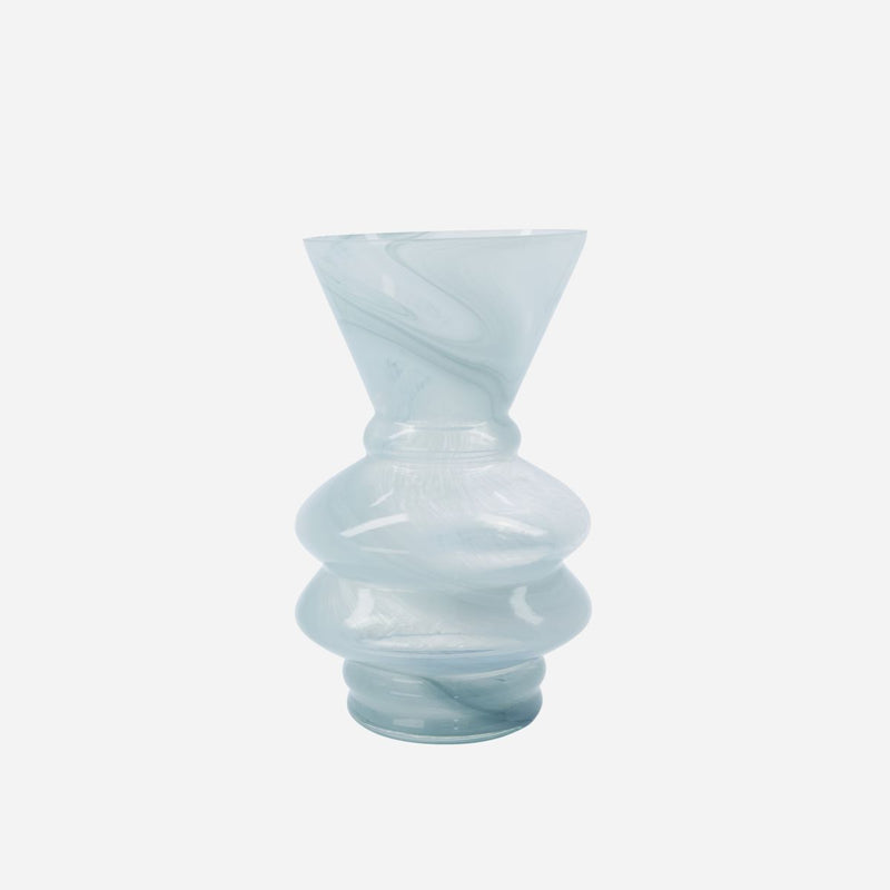 Viel Blue Glass Vase