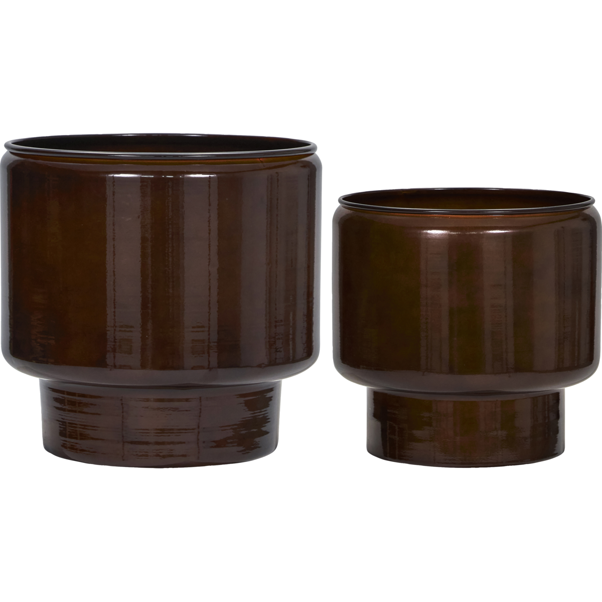 House Doctor Pile Brown Planters – Set of Two