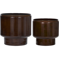 House Doctor Pile Brown Planters – Set of Two