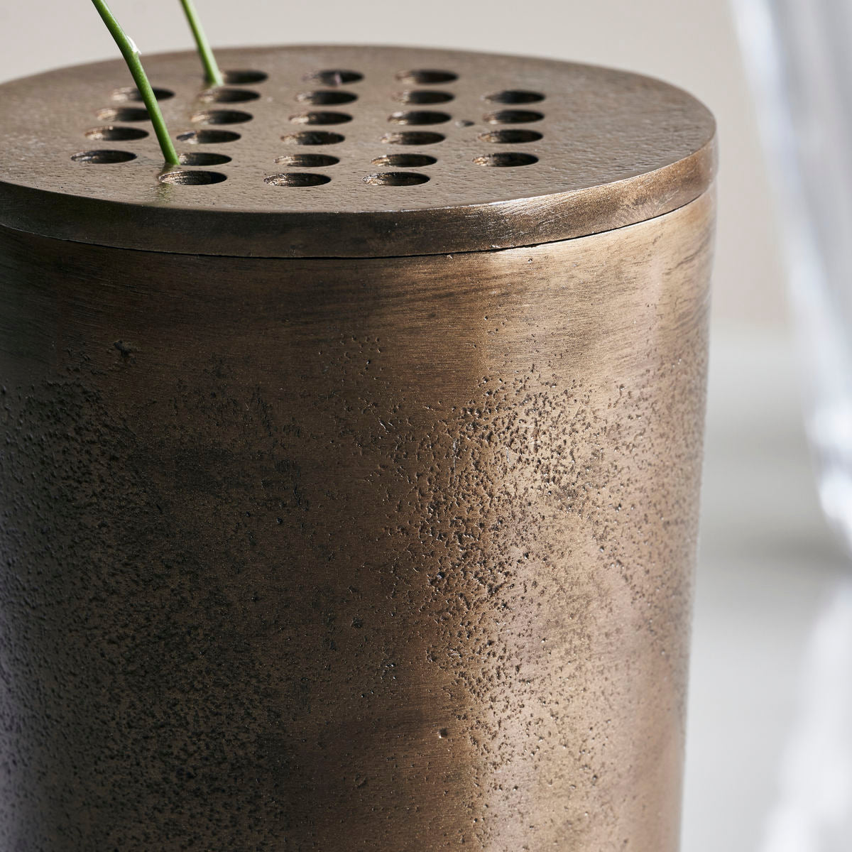 Flow Antique Brass Vase