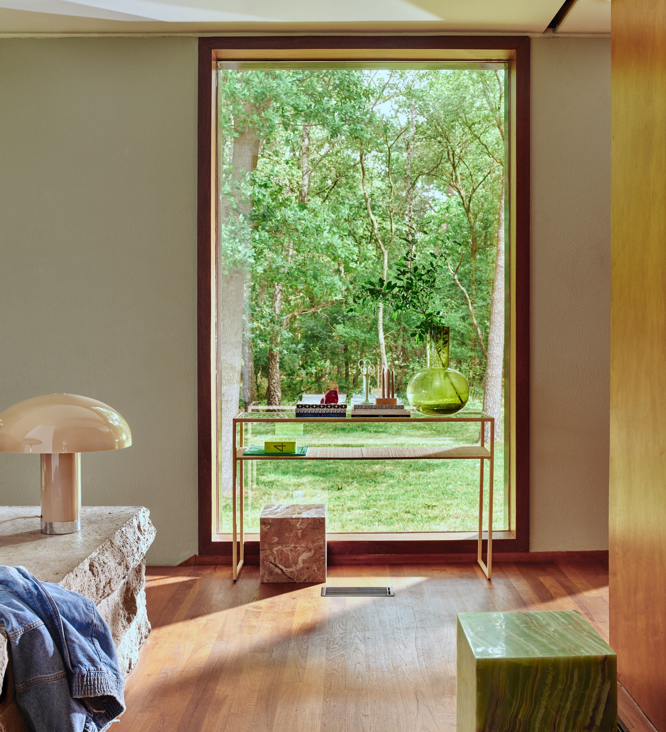 Marble Block Table, Rosa by HKLIVING